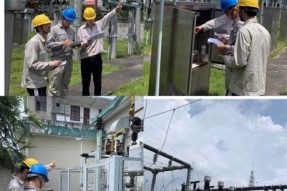 35kV金石橋變?cè)O(shè)備開(kāi)展十八項(xiàng)反措排查工作、10kV開(kāi)關(guān)柜開(kāi)展帶電局放檢測(cè)工作