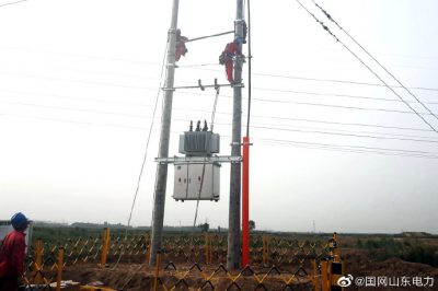 鹽窩鎮(zhèn)養(yǎng)殖示范小區(qū)配電網(wǎng)安裝變壓器3臺(tái)，容量共計(jì)1000千伏安