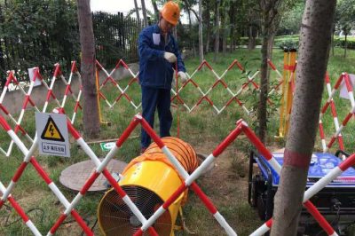 亮麗集團公司為陜西天竹置業(yè)有限公司敷設高壓電纜