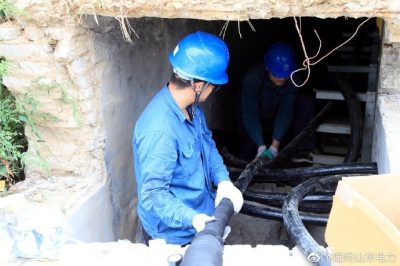 招遠(yuǎn)市供電公司35千伏單東線(xiàn)配合市政工程