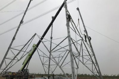 500千伏堡安、堡瀾線進(jìn)行“三跨”改造工作