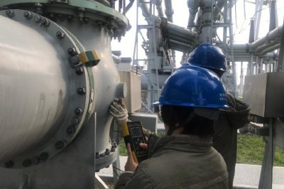 500千伏扶海變GIS設(shè)備進(jìn)行帶電檢測