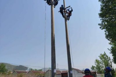 院東頭鎮(zhèn)永富莊村開展農網升級改造