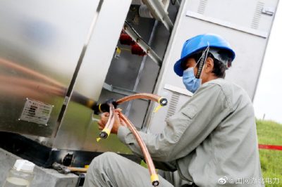 安裝環(huán)網(wǎng)柜、計(jì)量柜和箱式變壓器