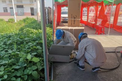 揚(yáng)州市江都區(qū)供電公司為核酸檢測(cè)點(diǎn)緊急接電